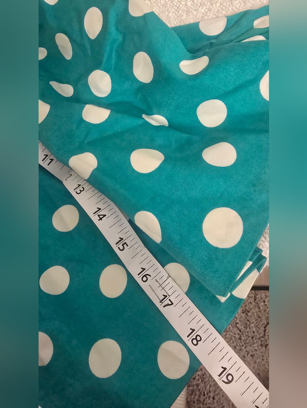 Papaya Teal Polka Dot Full Skirt Medium - Picture 5 of 5